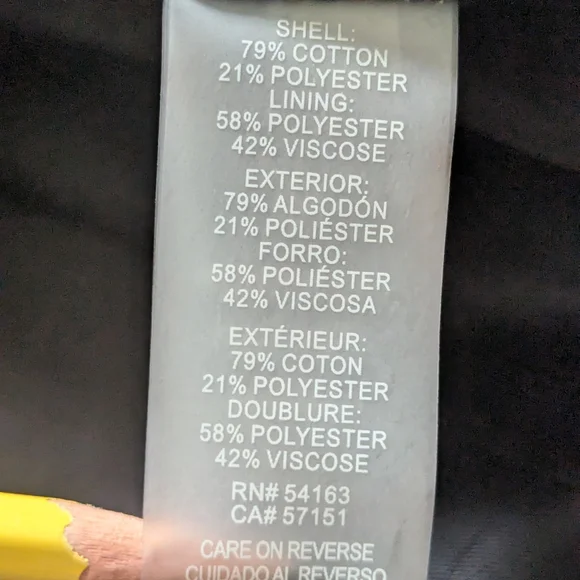 Karl Lagerfield Medium Black Tweed Blazer Jacket - Picture 15 of 16